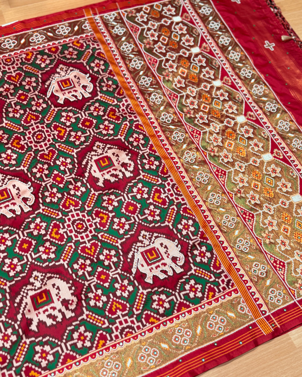Patola Saree With Handwork