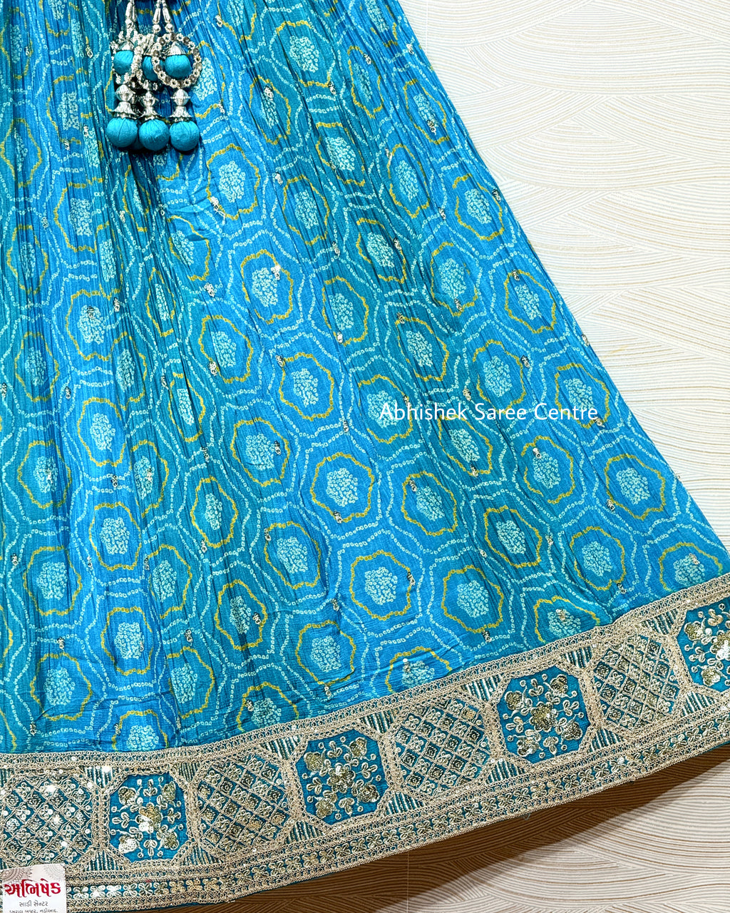Bandhani Print Lehenga With Handwork Blouse