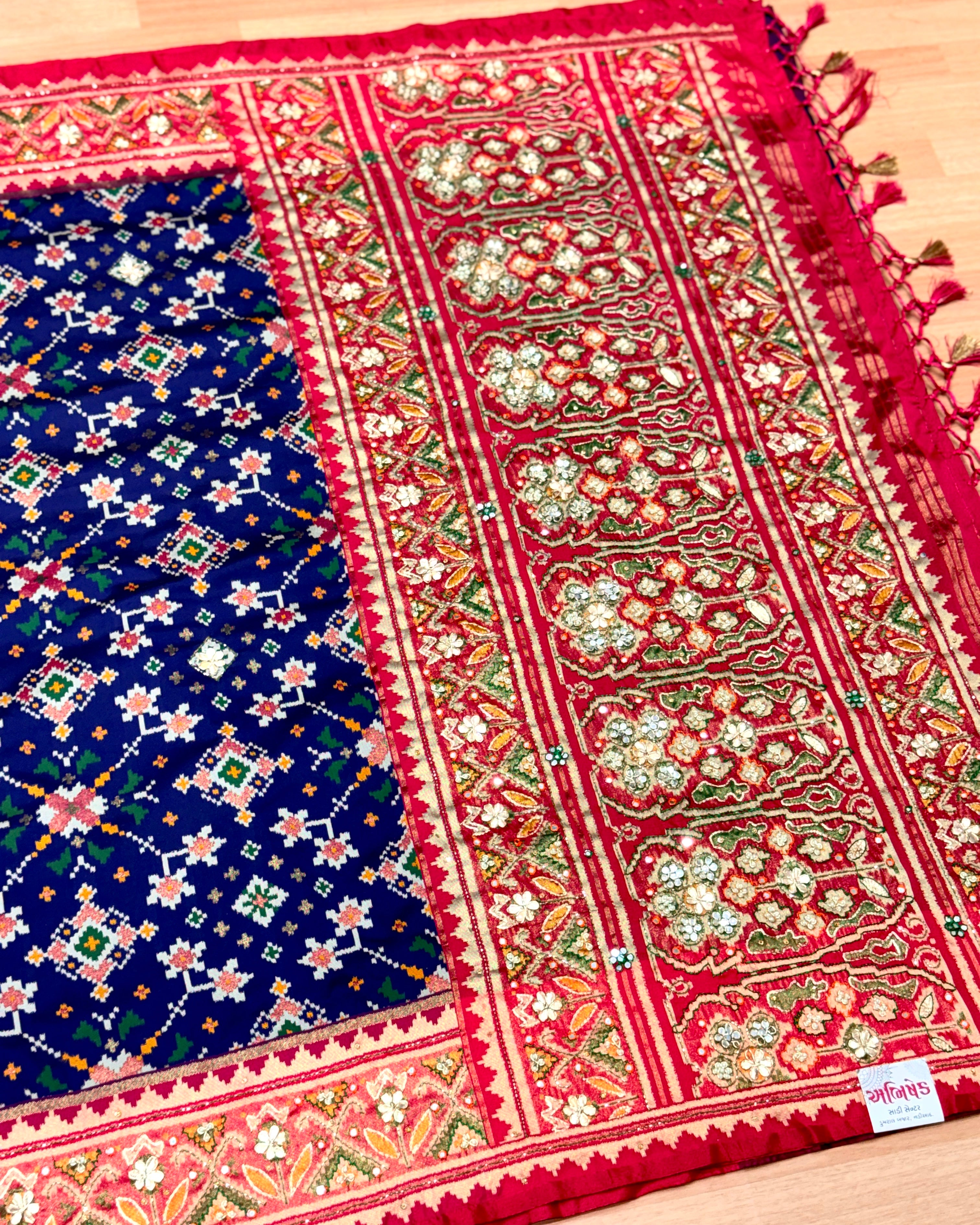 Patola Saree With Handwork