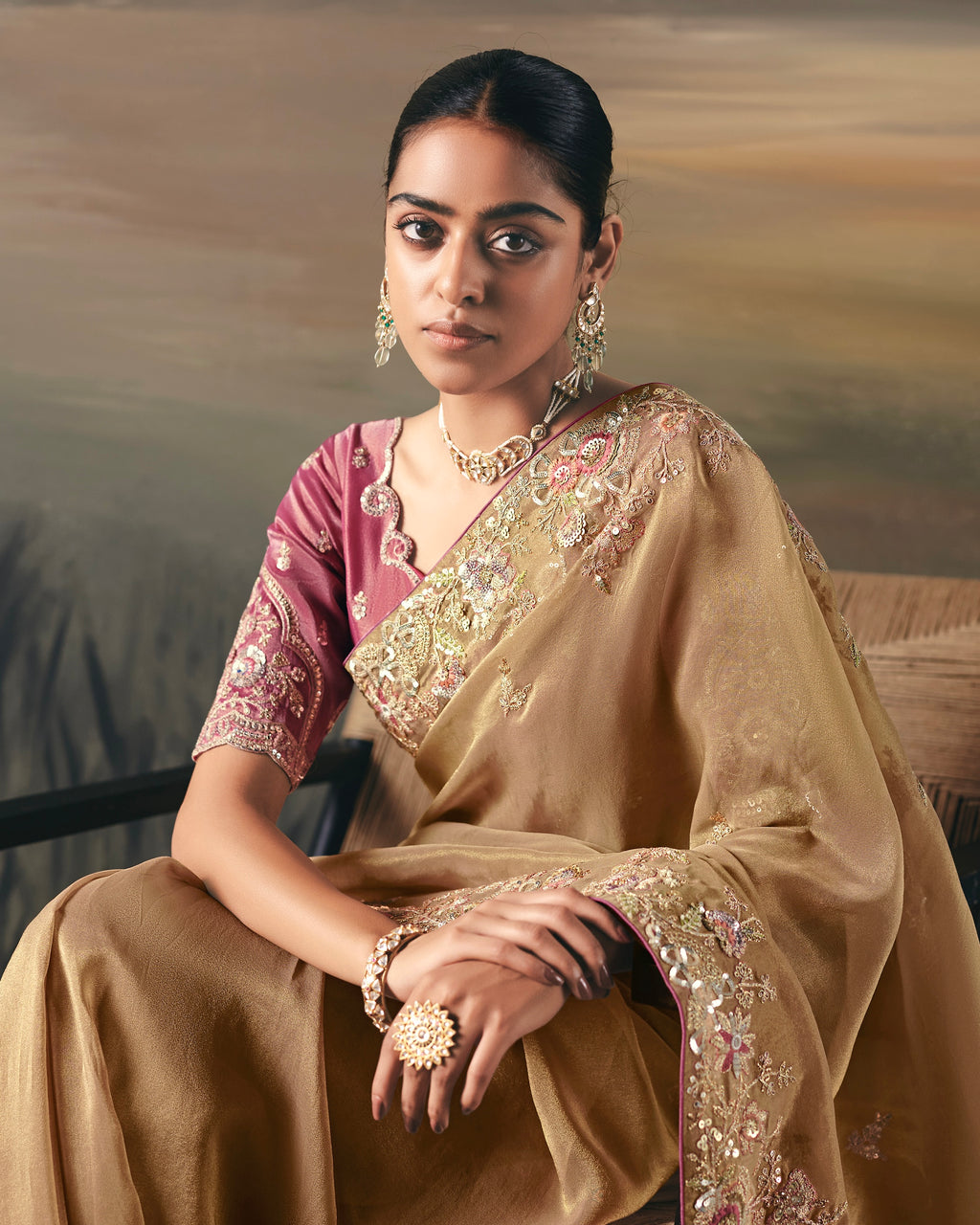 Soft Tissue Saree