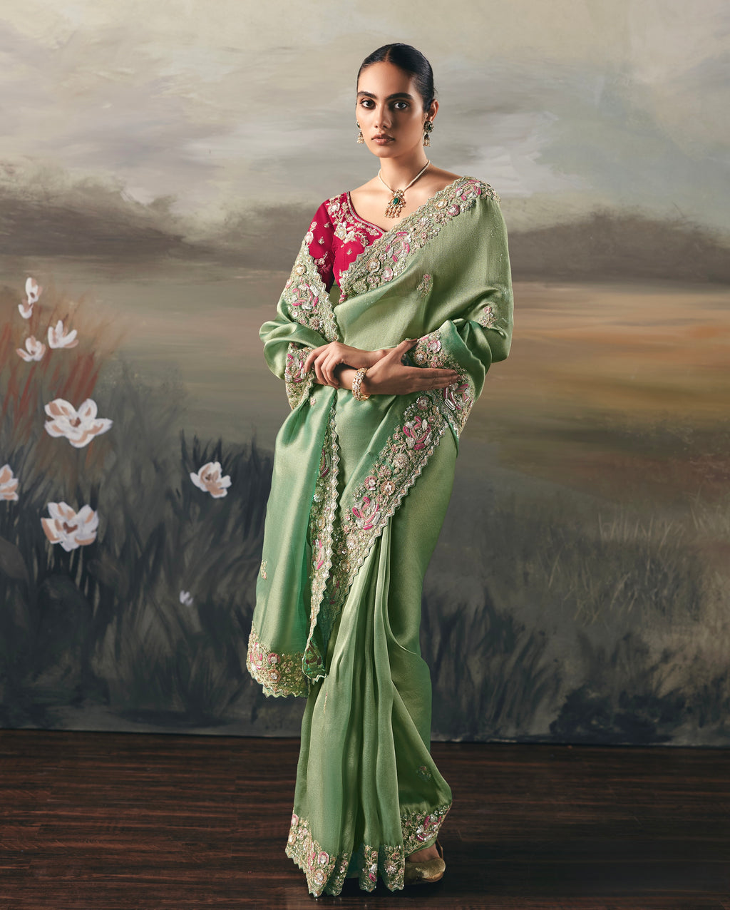 Soft Tissue Saree