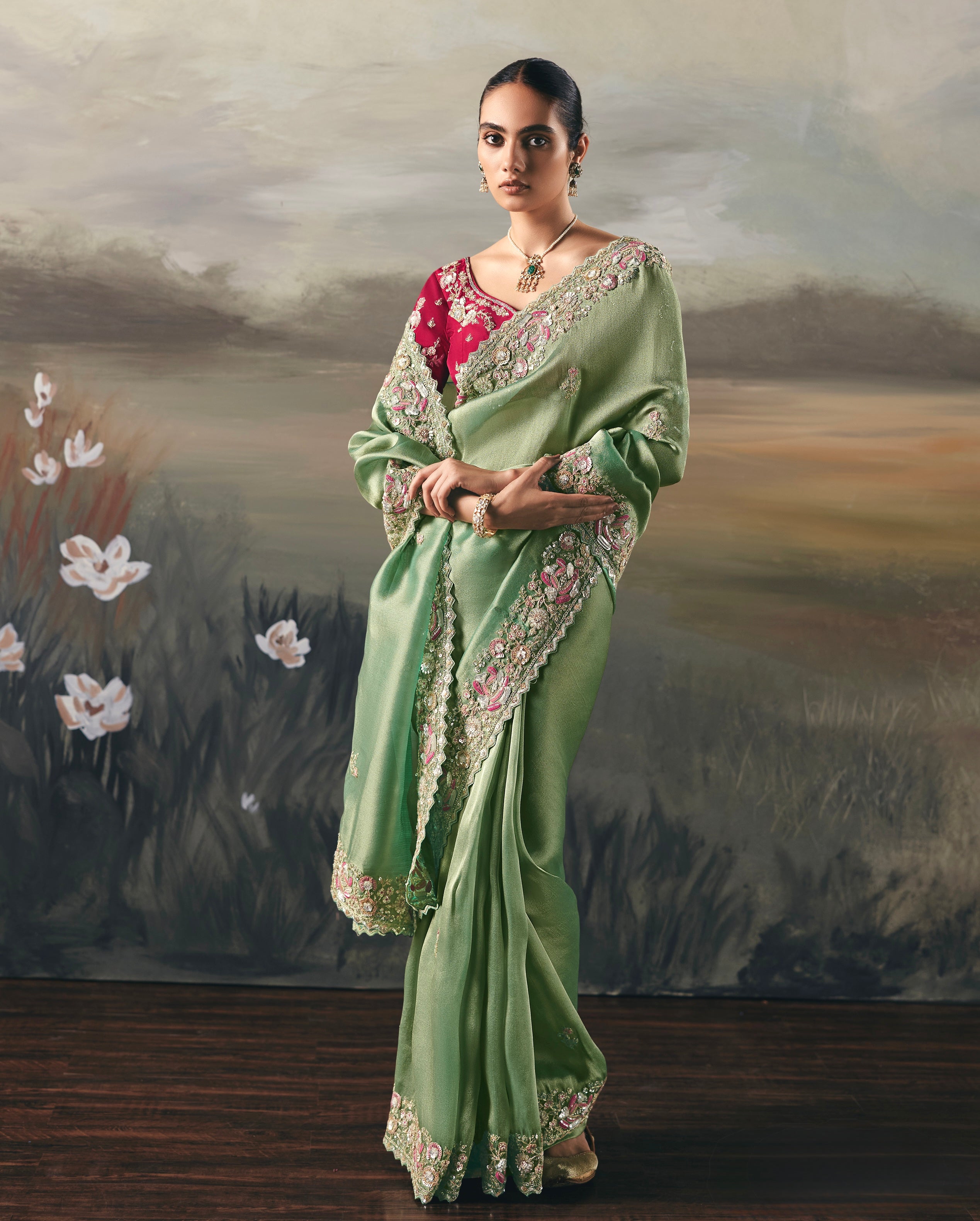 Soft Tissue Saree
