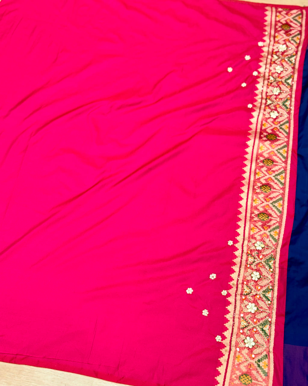 Patola Saree With Handwork