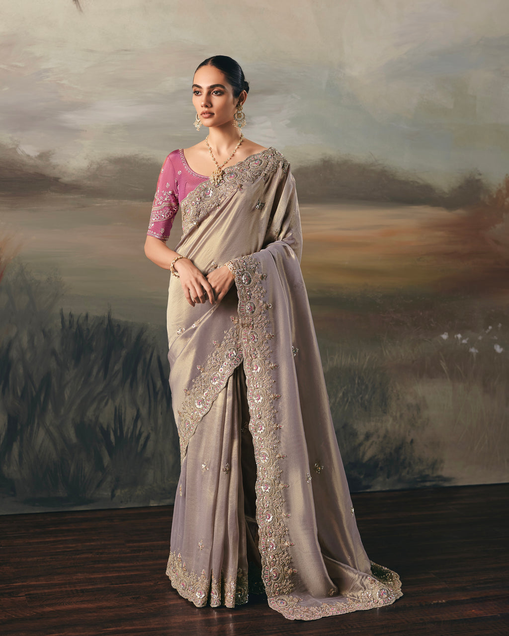 Soft Tissue Saree