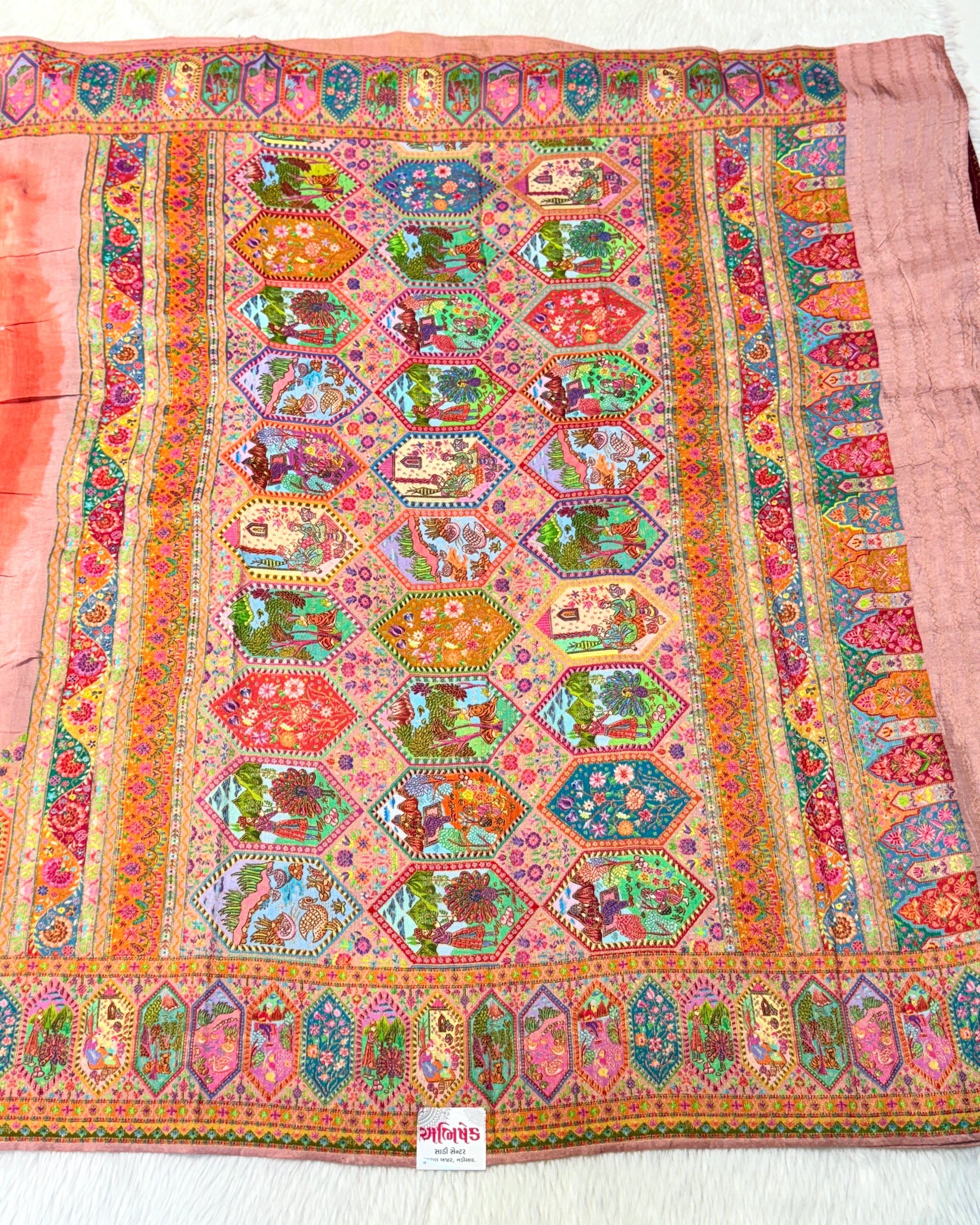 Pashmina - Bandhani Saree