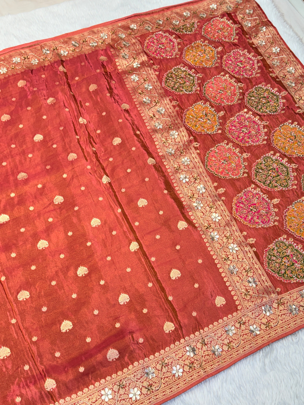 Soft Tissue Handwork Saree