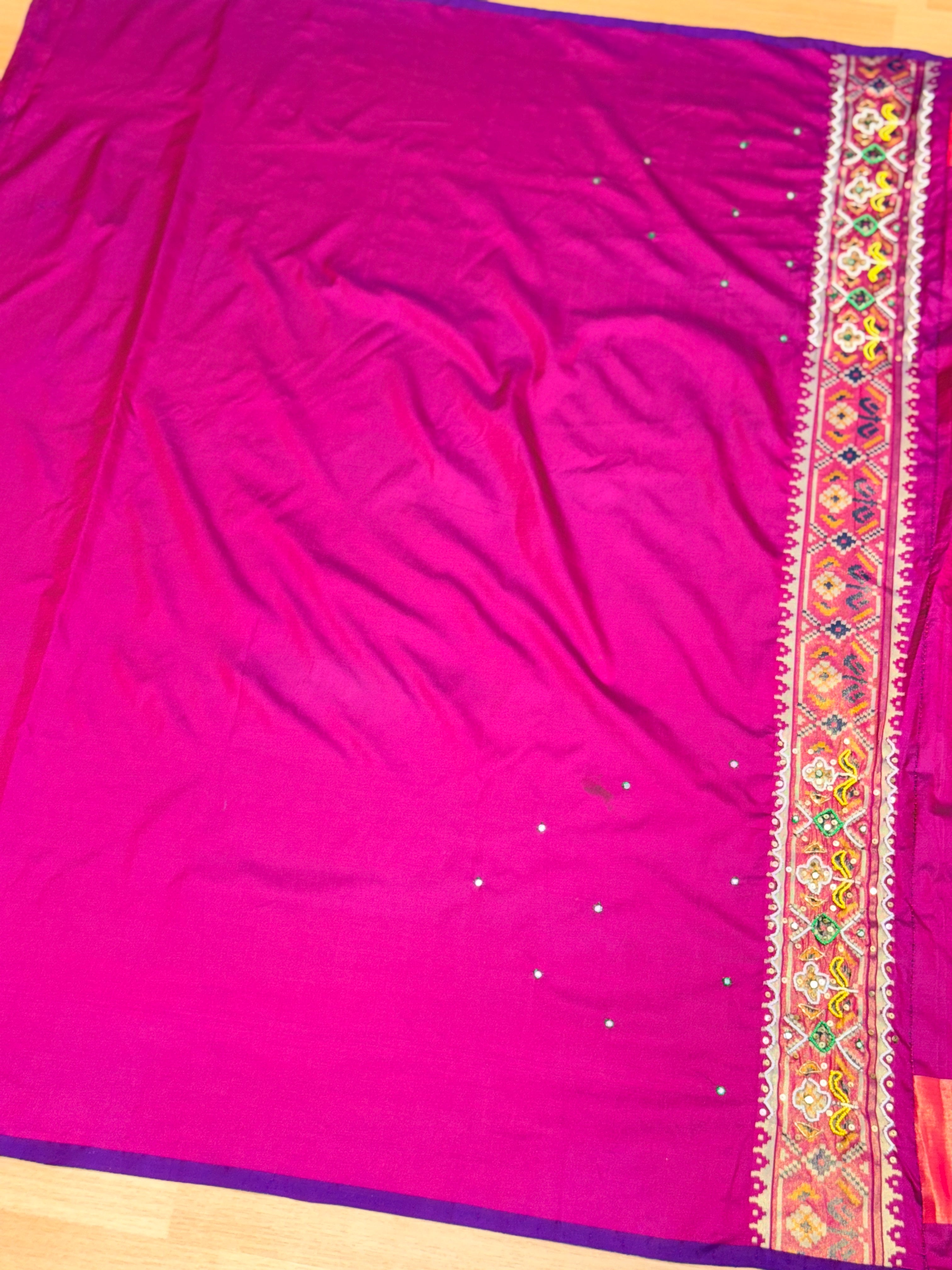 Patola Saree With Handwork