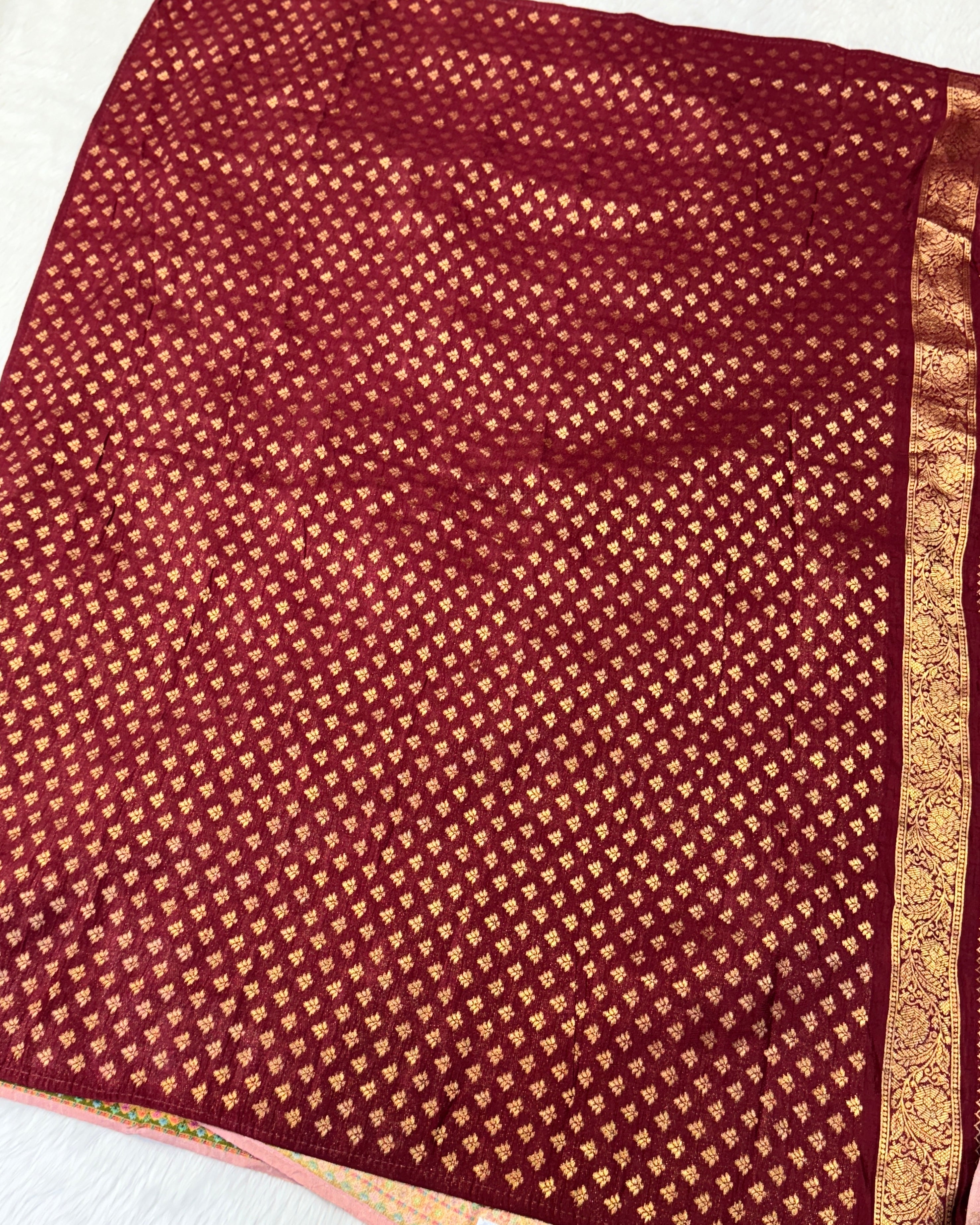 Pashmina - Bandhani Saree