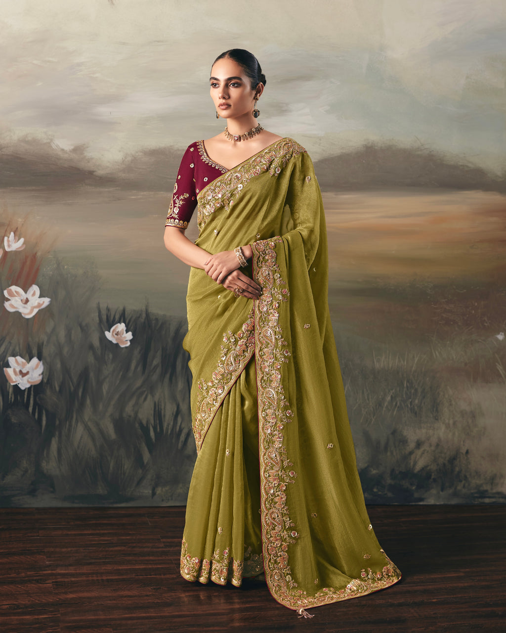 Soft Tissue Saree