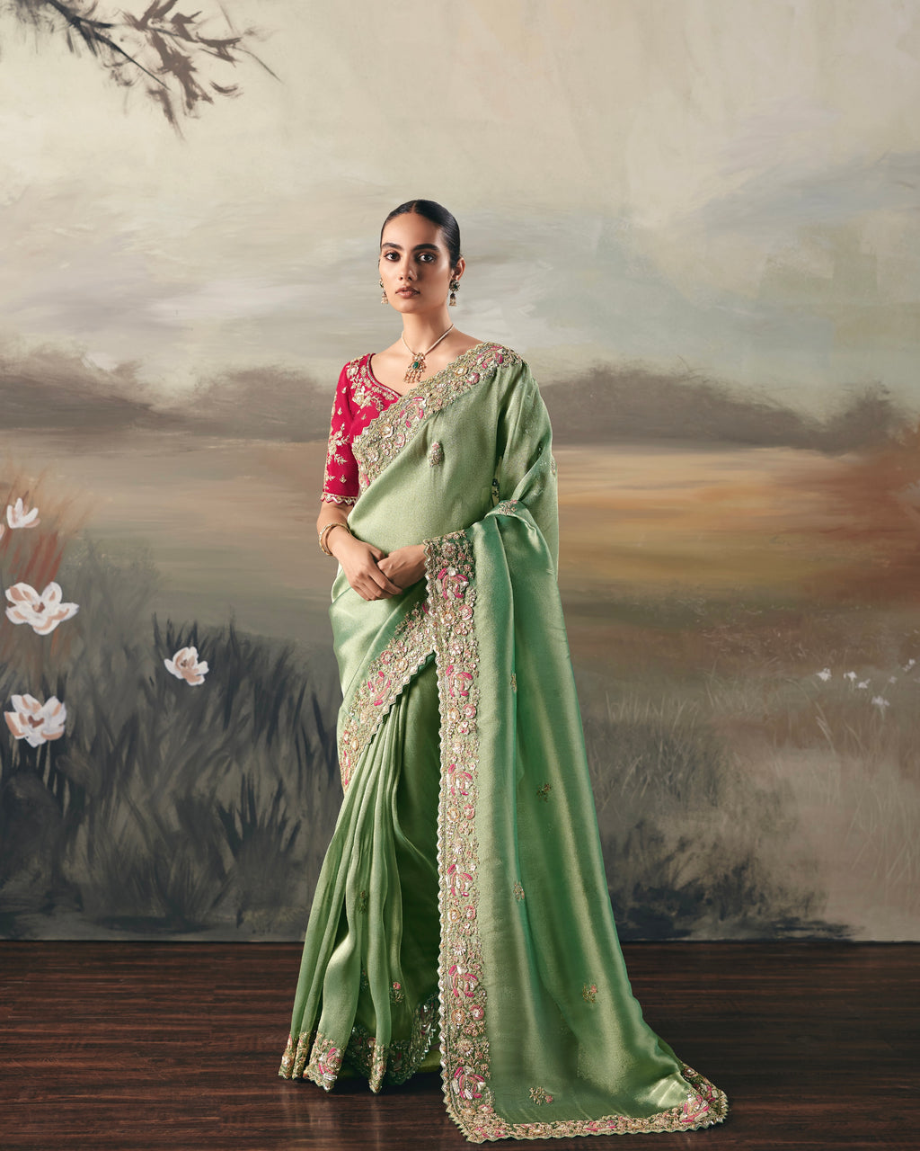 Soft Tissue Saree