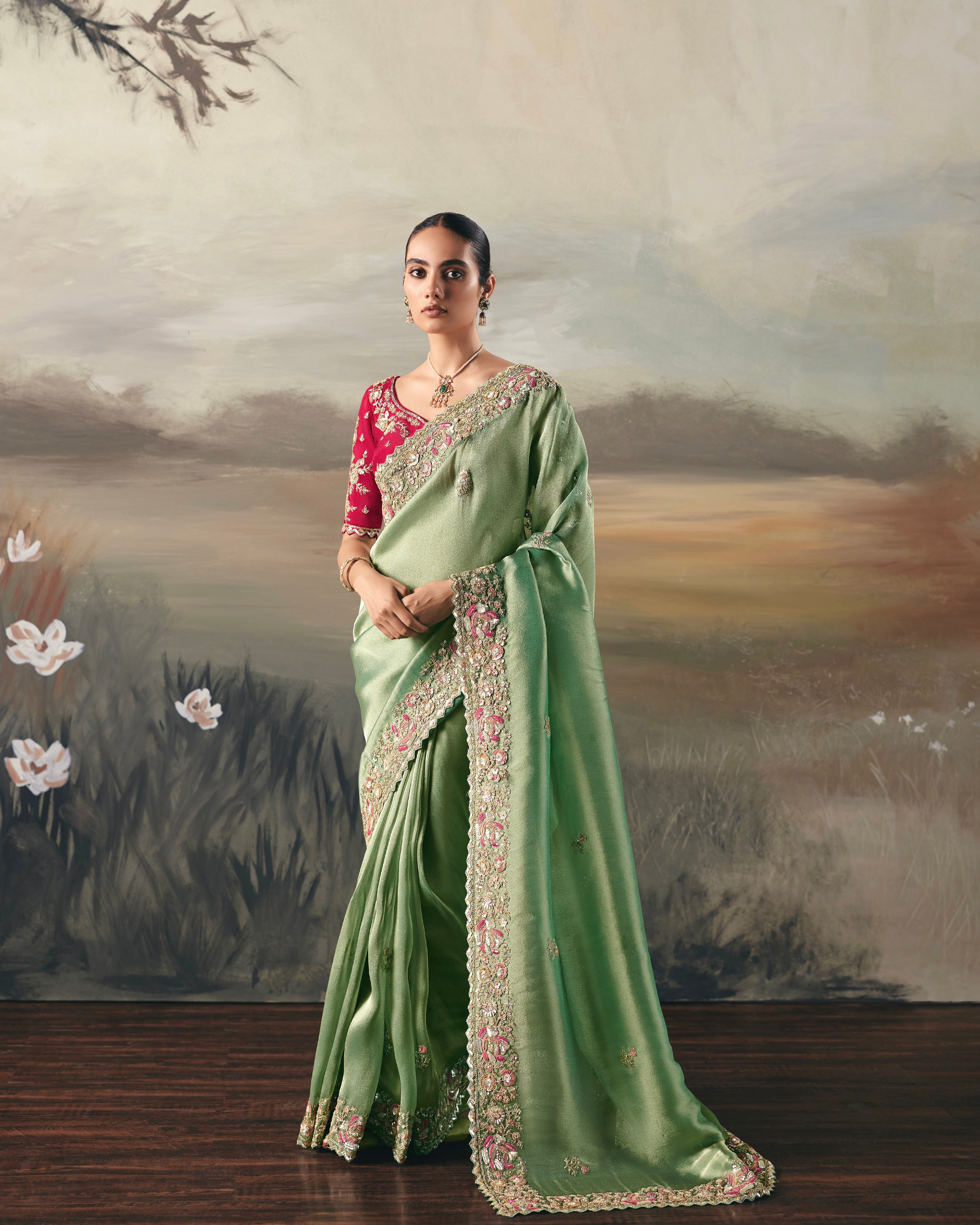 Soft Tissue Saree