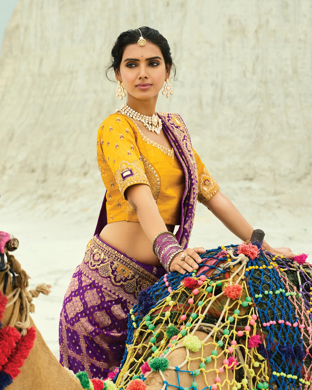 Bandhani Saree With Heavy Work Border