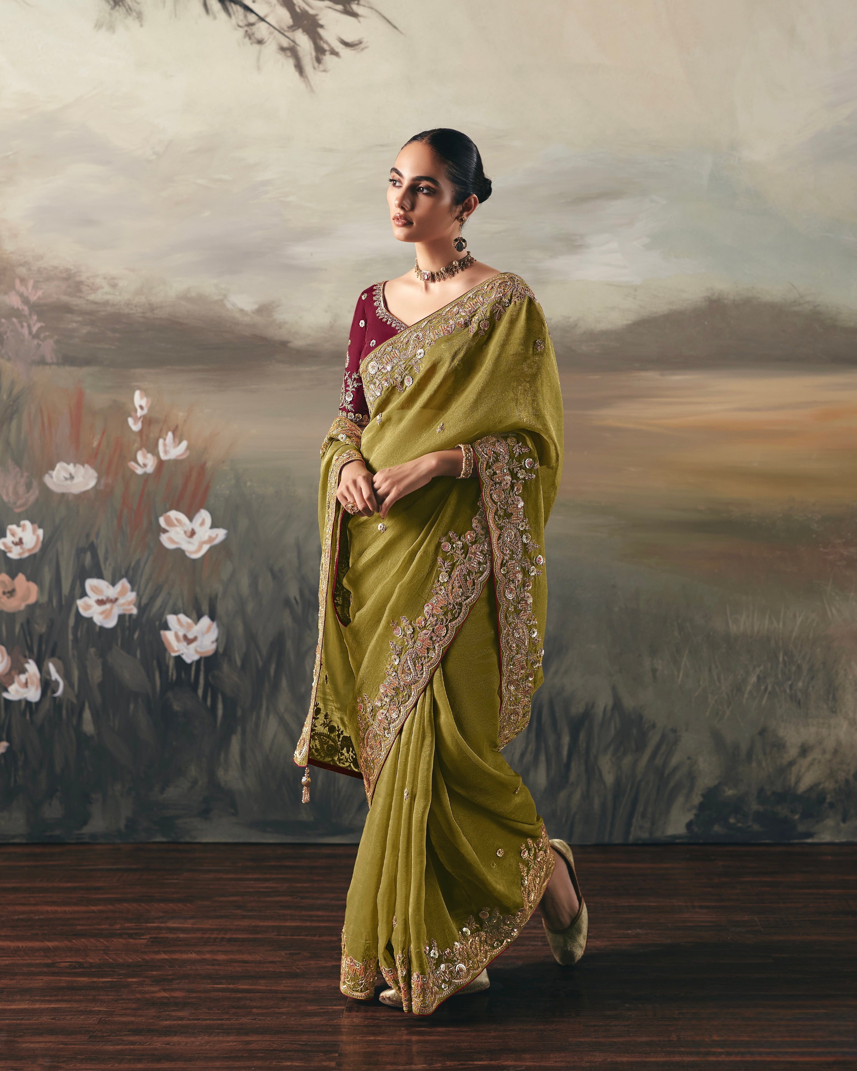 Soft Tissue Saree