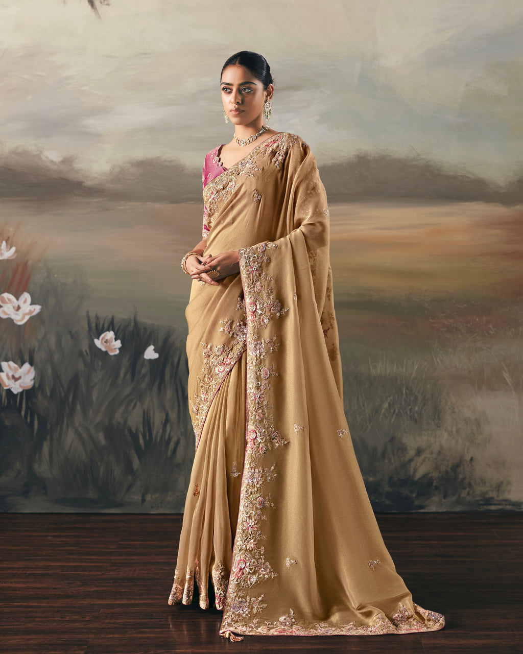 Soft Tissue Saree