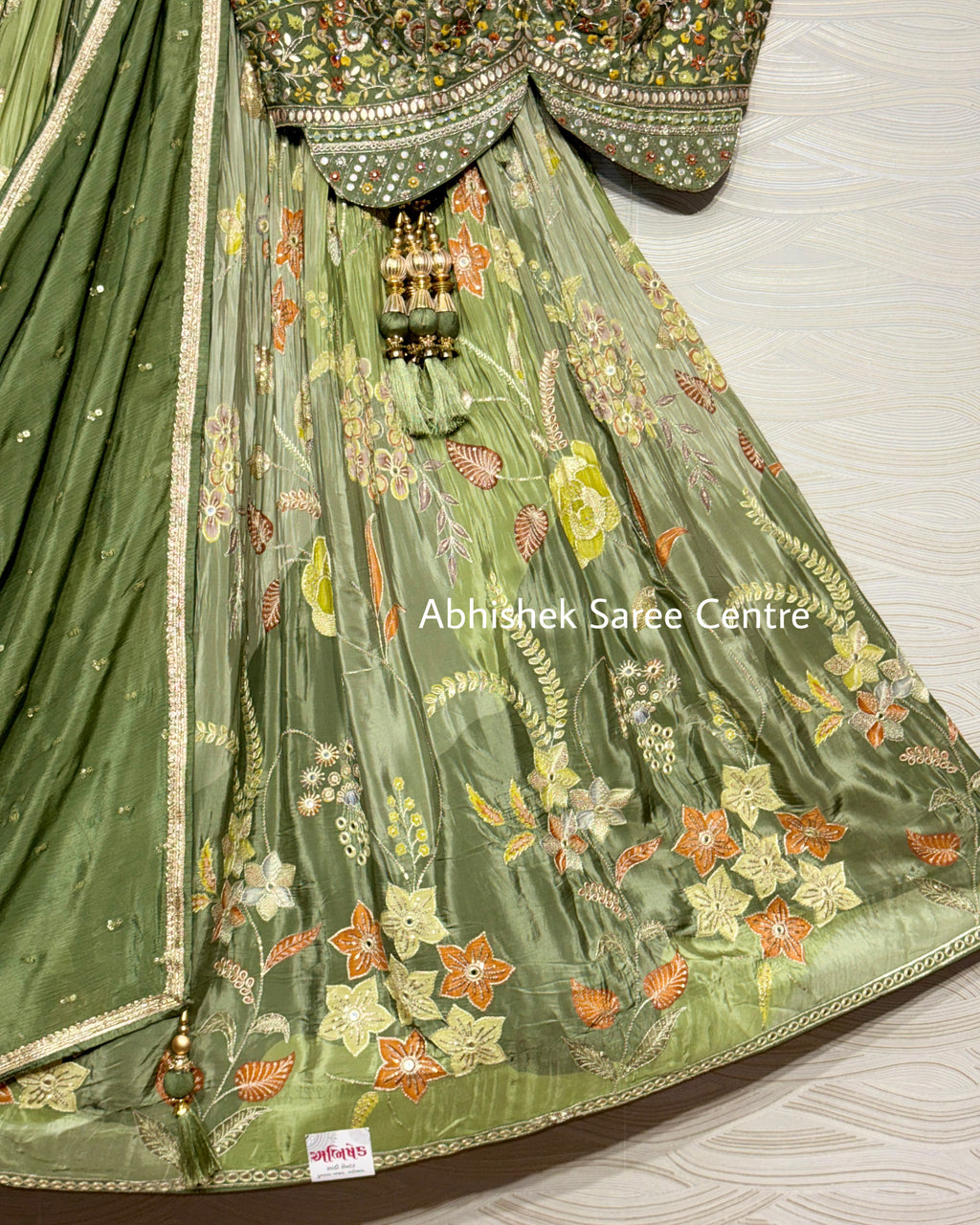 Floral Design Lehenga With Handwork Blouse