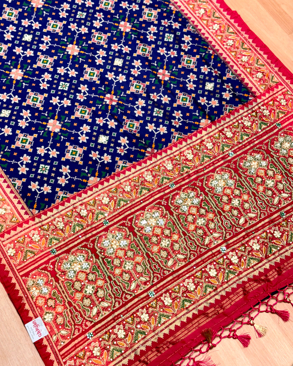 Patola Saree With Handwork