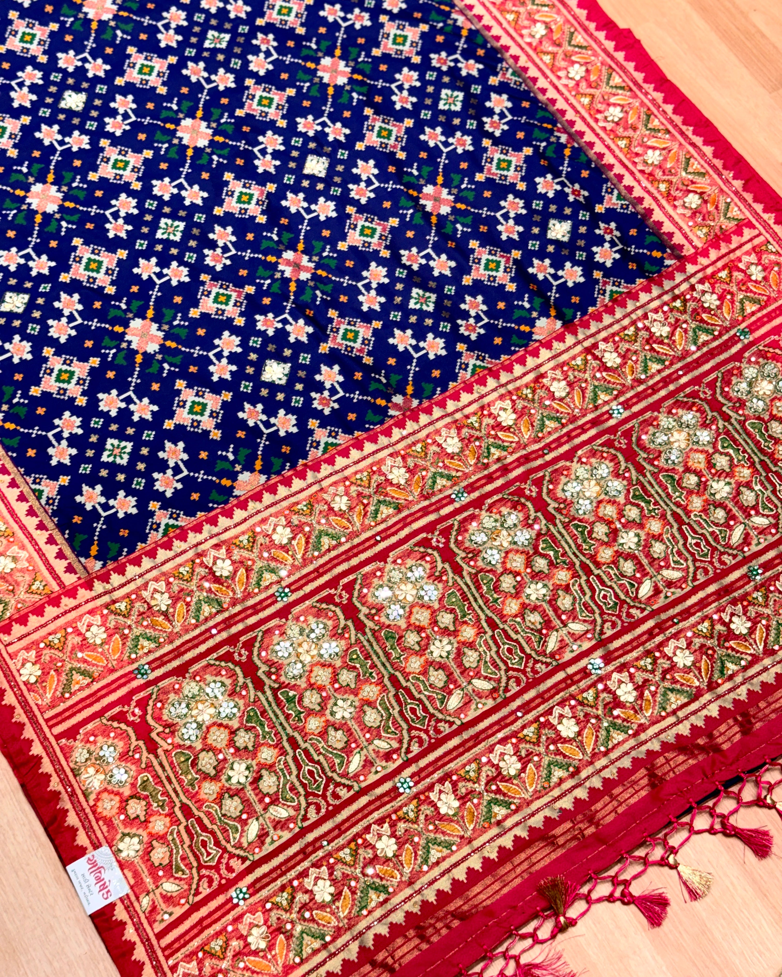 Patola Saree With Handwork