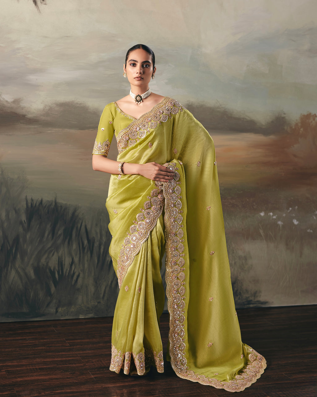 Soft Tissue Saree