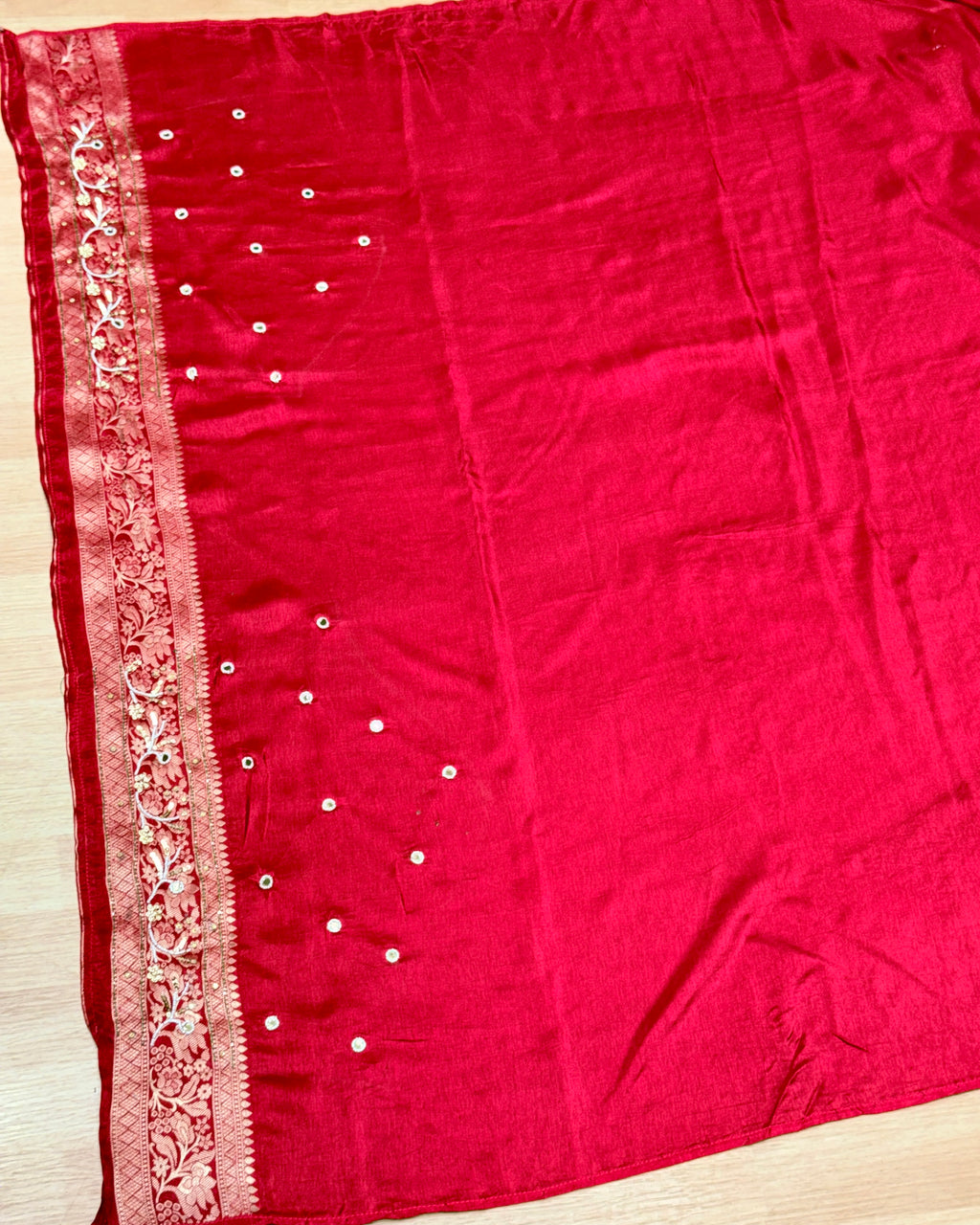 Silk Saree With Handwork
