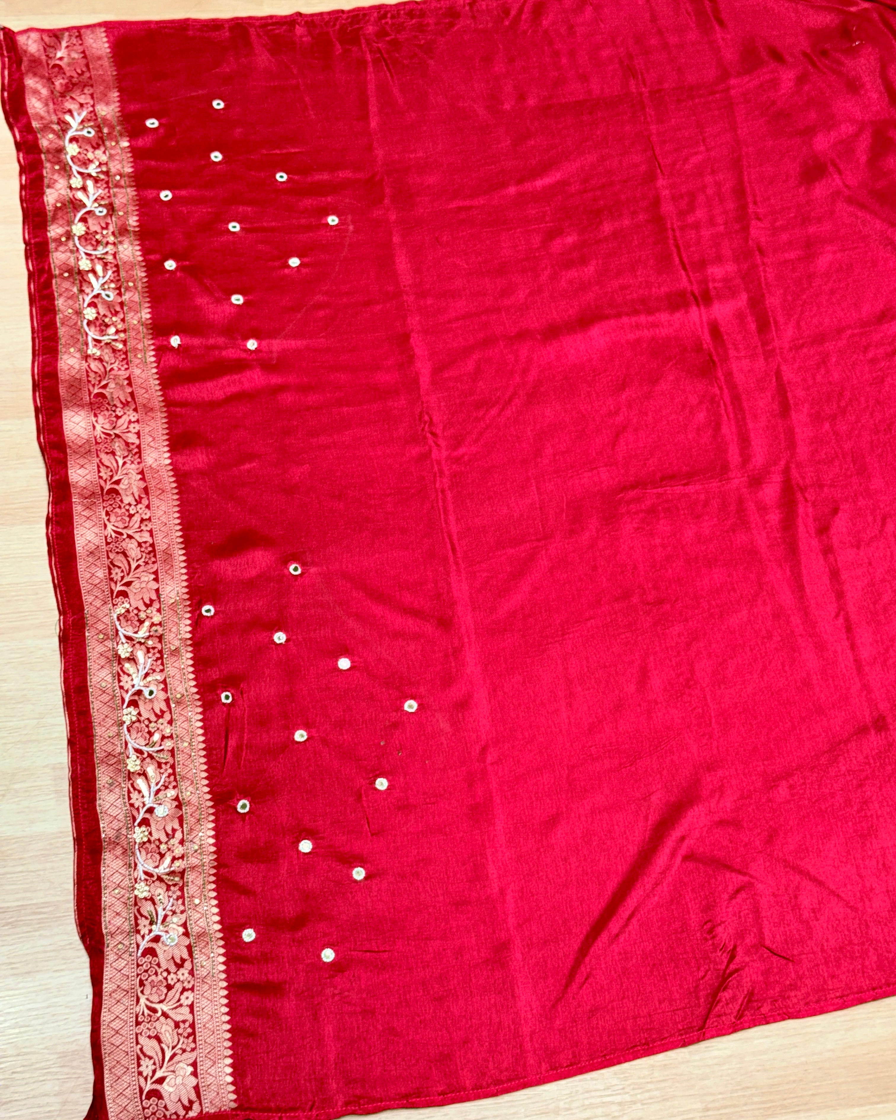 Silk Saree With Handwork
