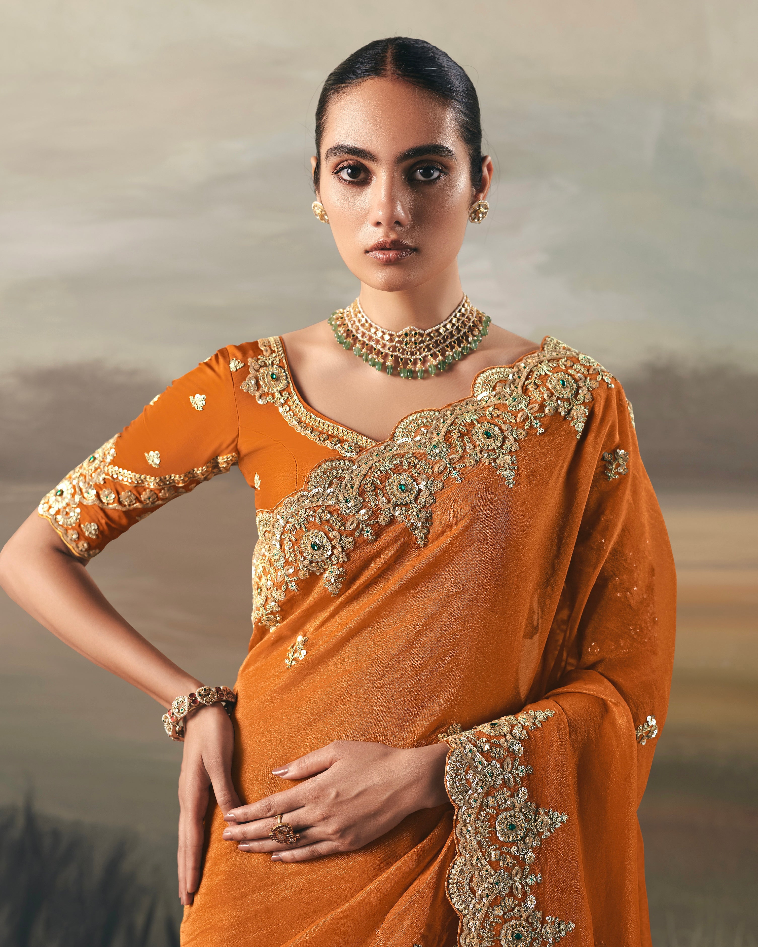 Soft Tissue Saree