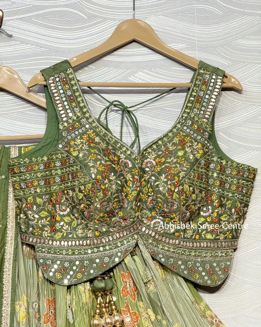 Floral Design Lehenga With Handwork Blouse