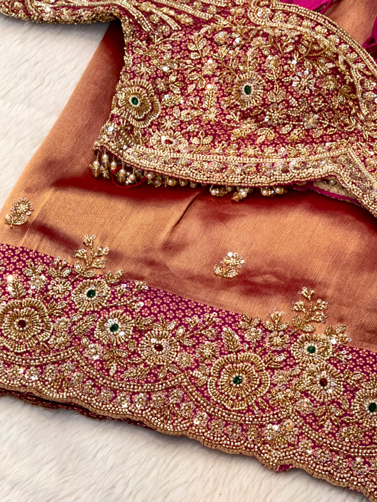 Tissue Silk Saree With Ready Blouse