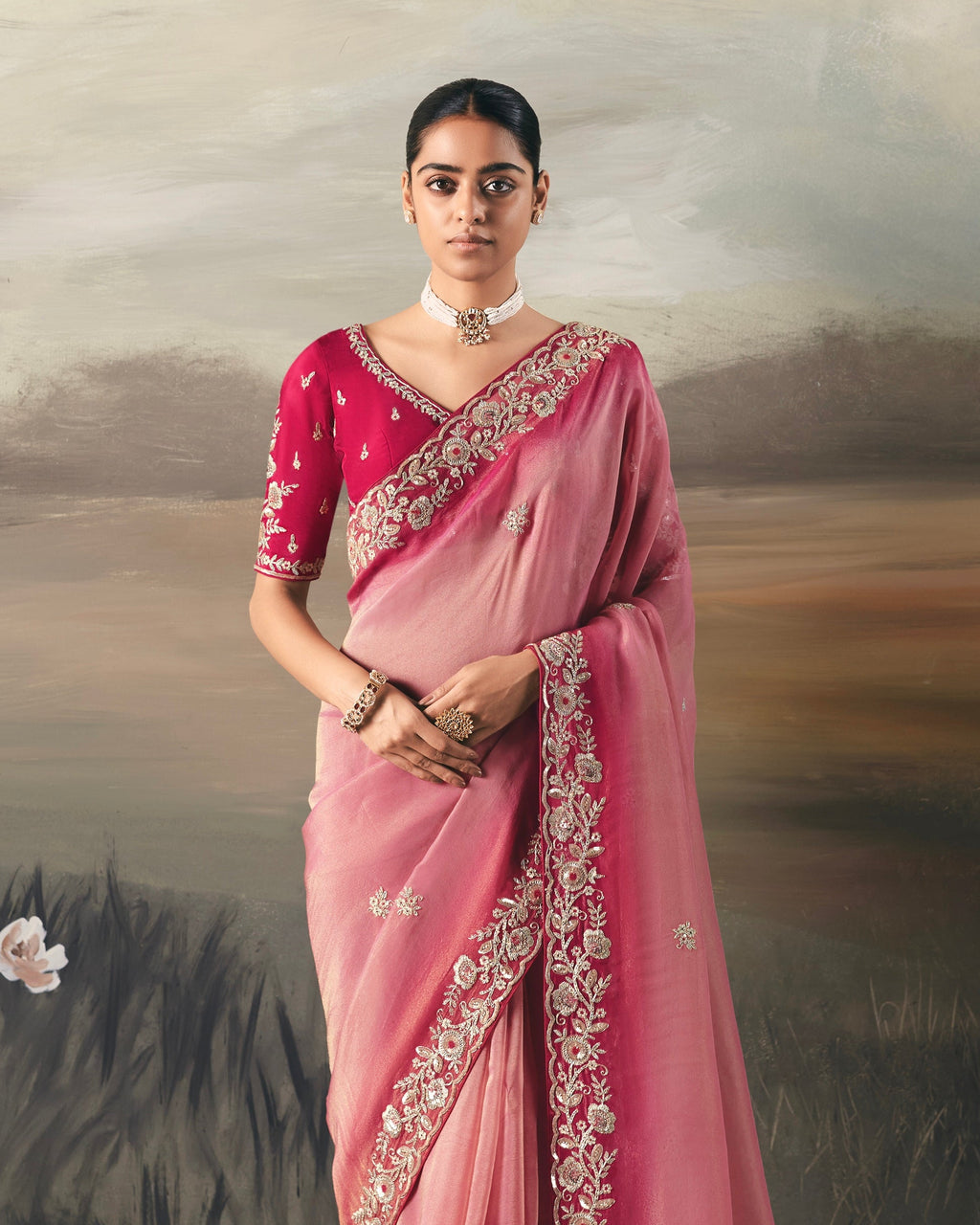 Soft Tissue Saree