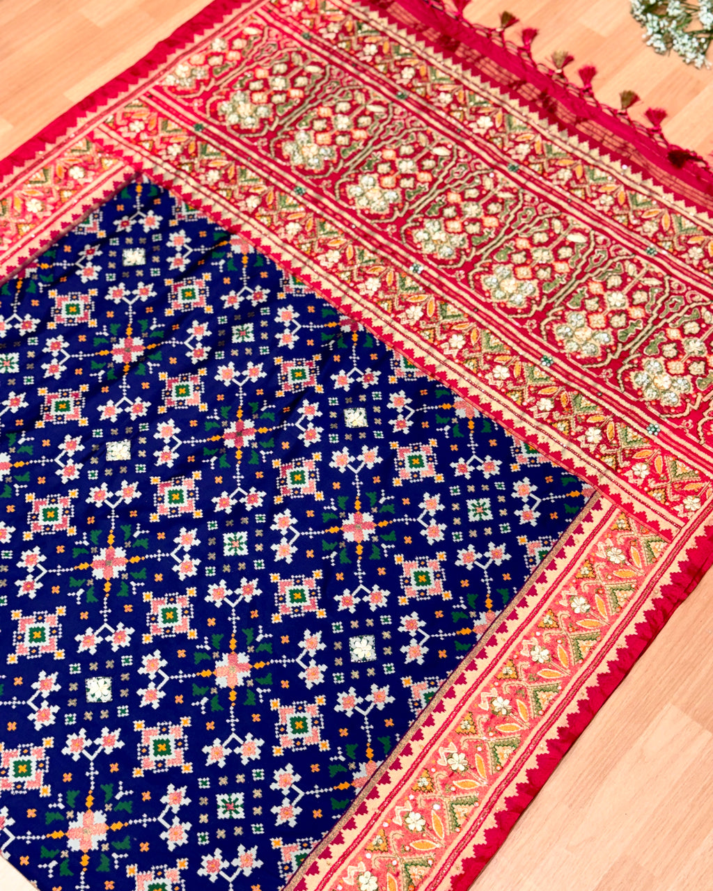 Patola Saree With Handwork