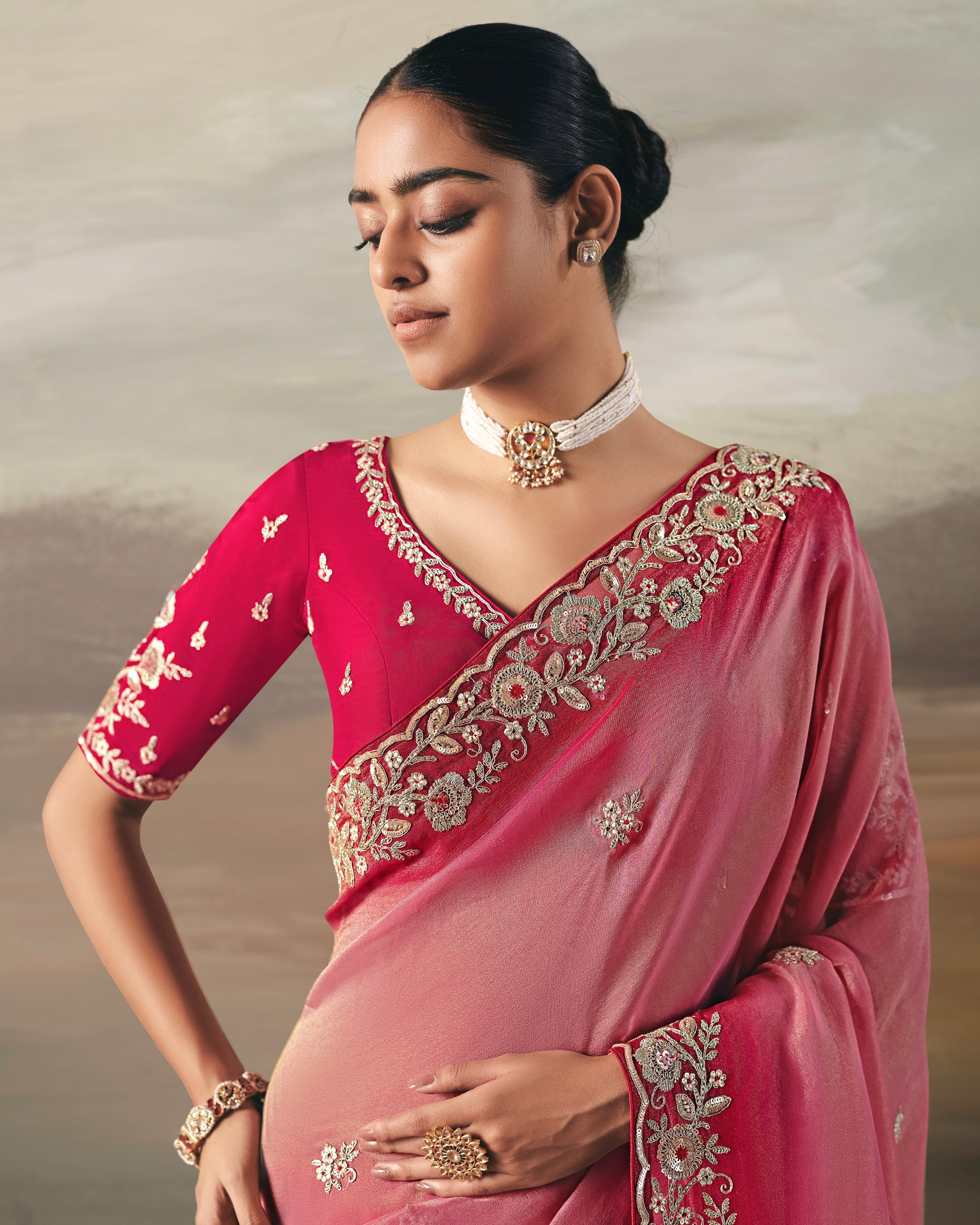 Soft Tissue Saree