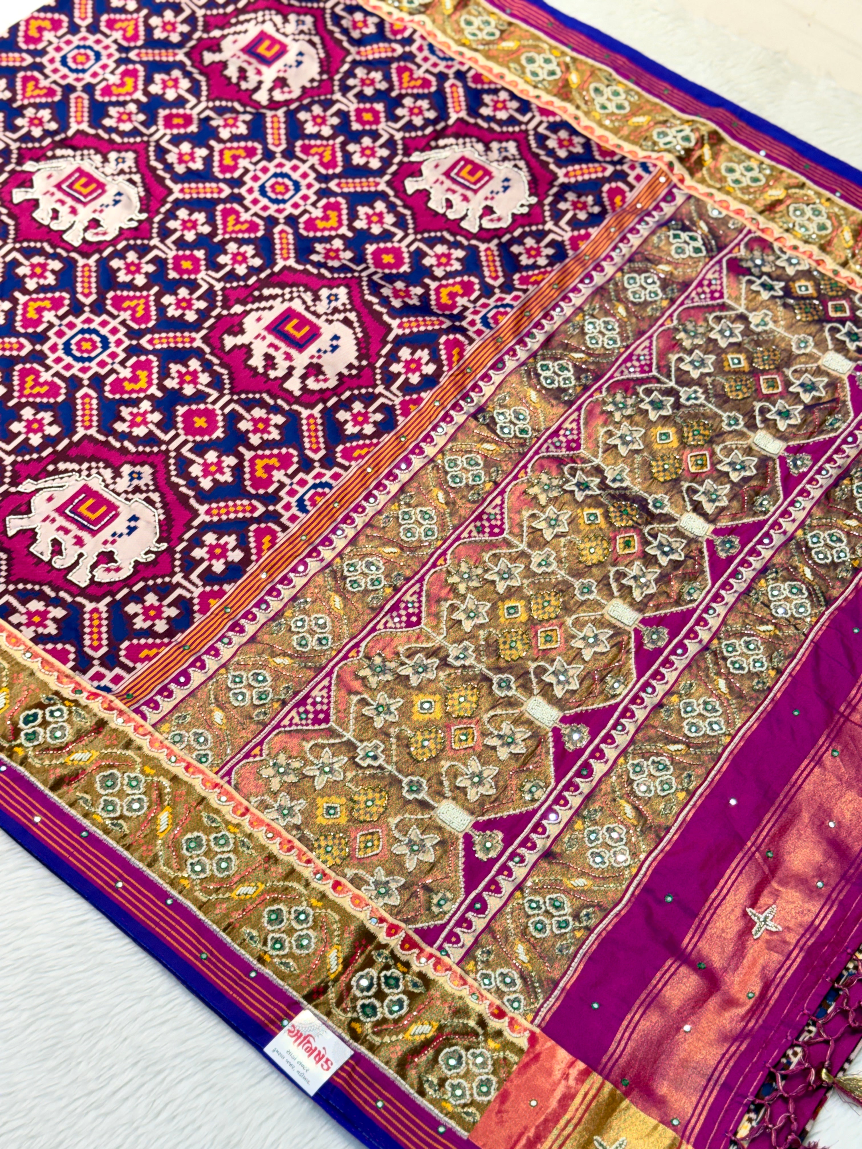 Patola Saree With Handwork