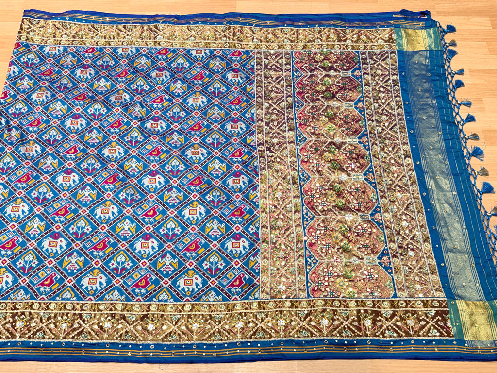 Patola Saree With Handwork