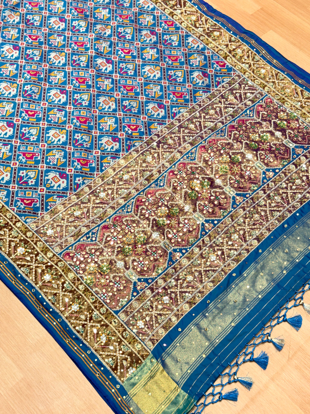 Patola Saree With Handwork