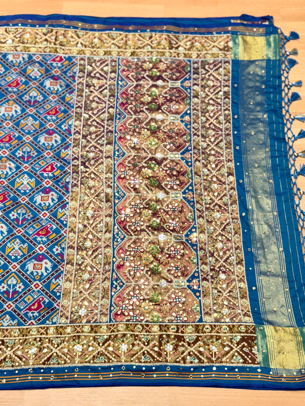 Patola Saree With Handwork