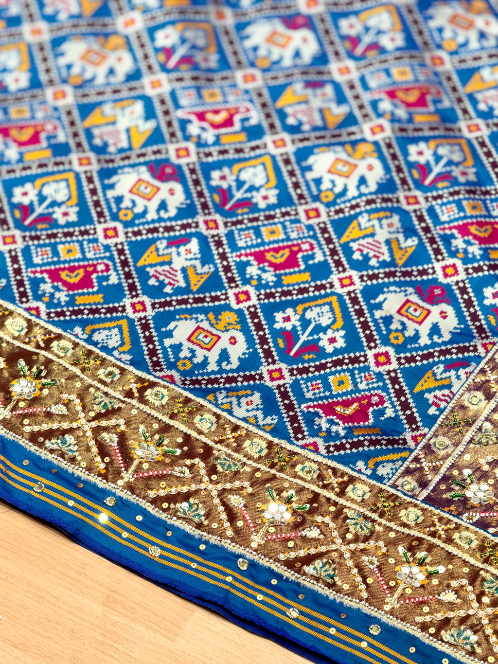 Patola Saree With Handwork