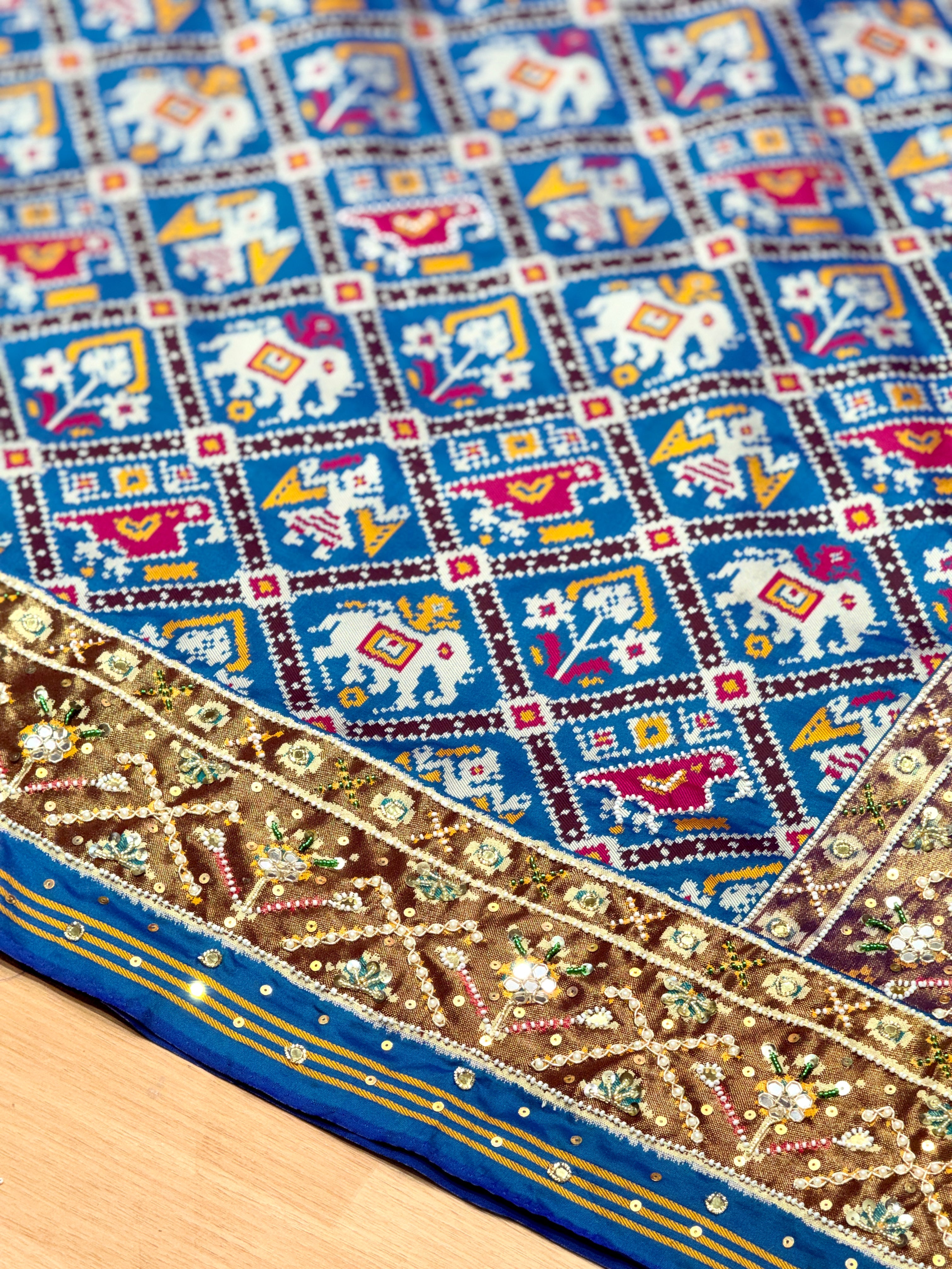 Patola Saree With Handwork