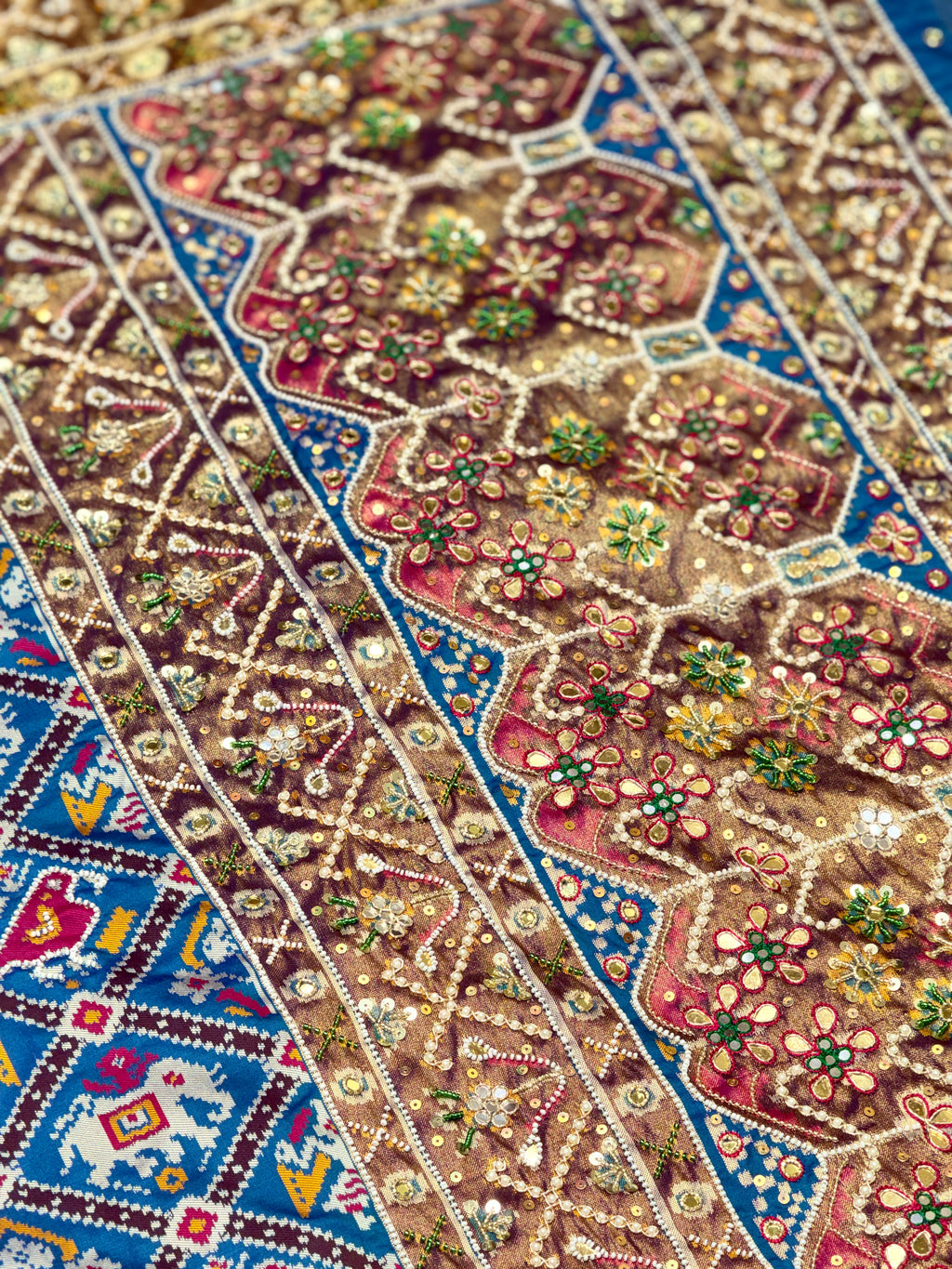 Patola Saree With Handwork