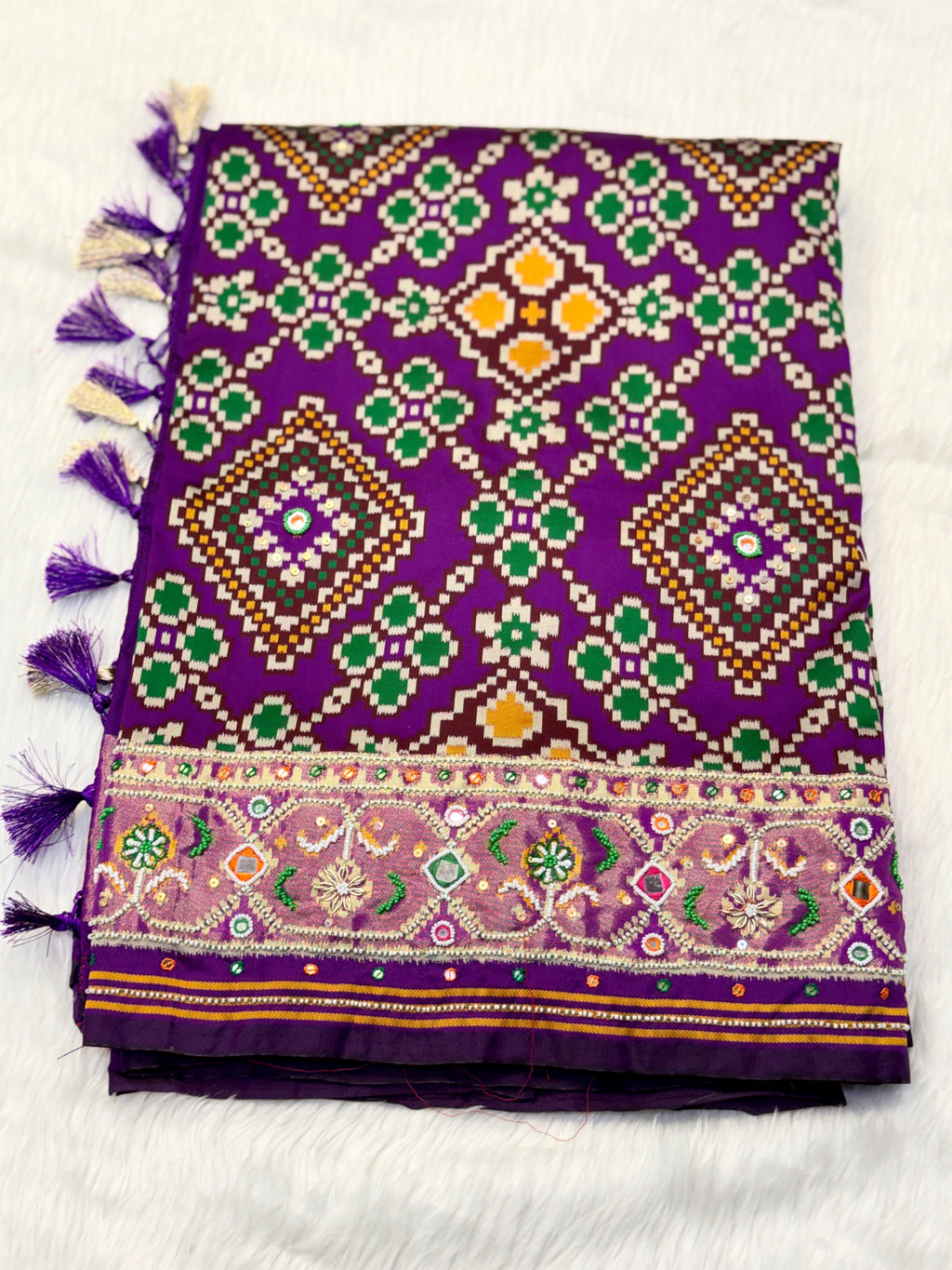 Patola Saree With Handwork