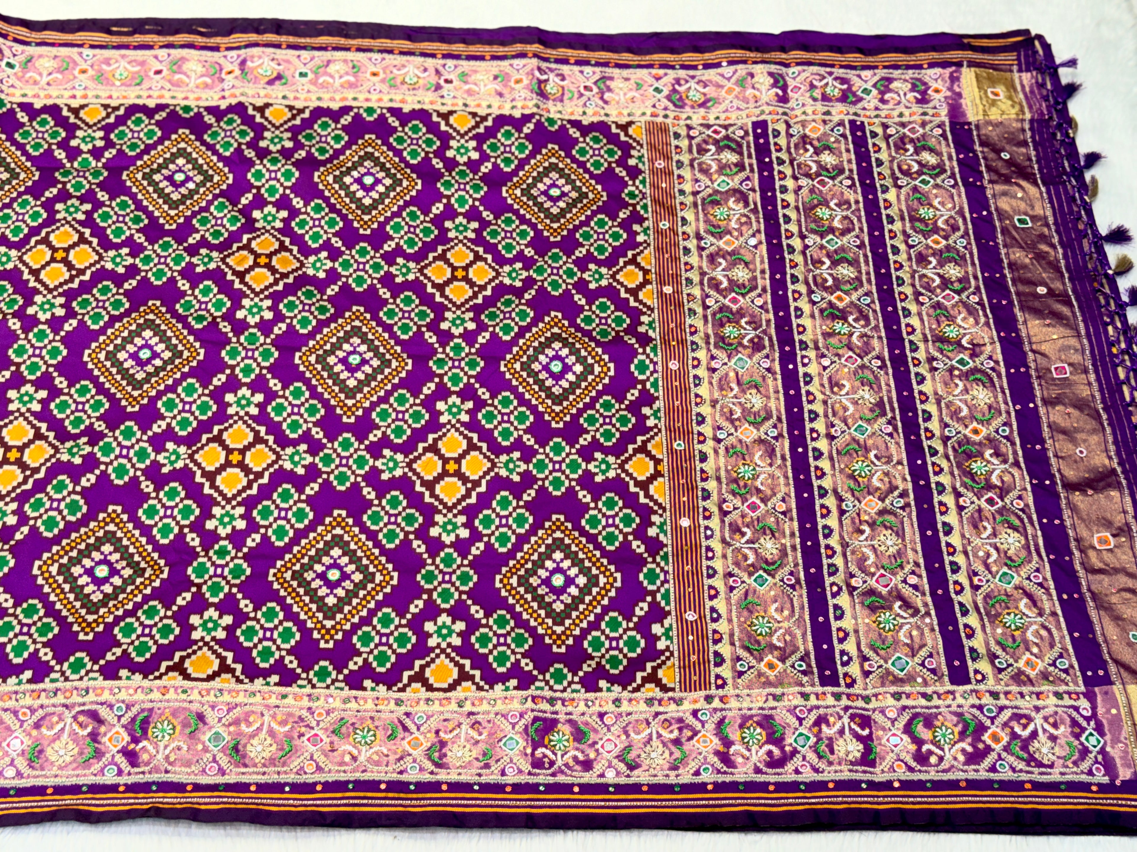 Patola Saree With Handwork
