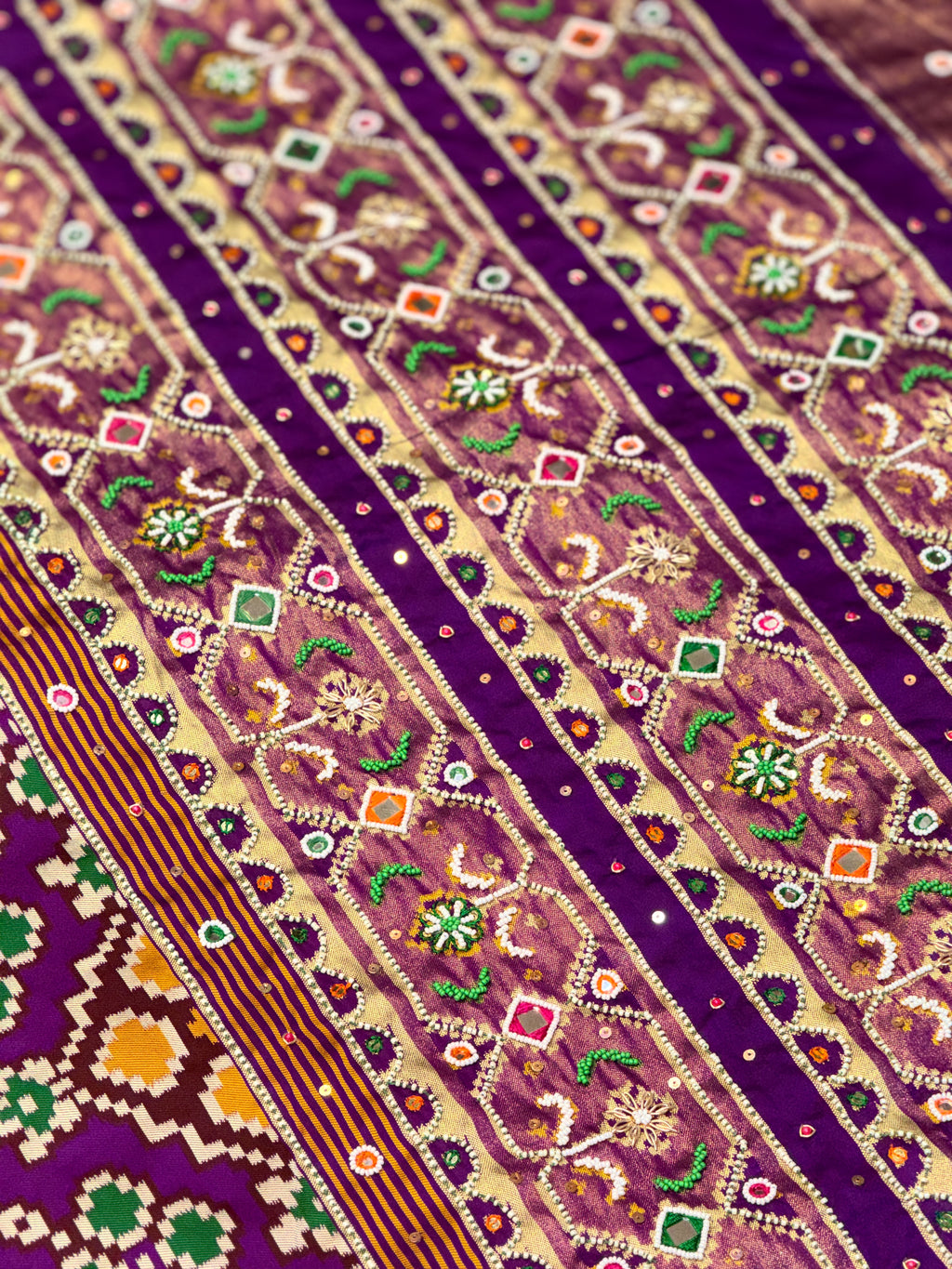 Patola Saree With Handwork