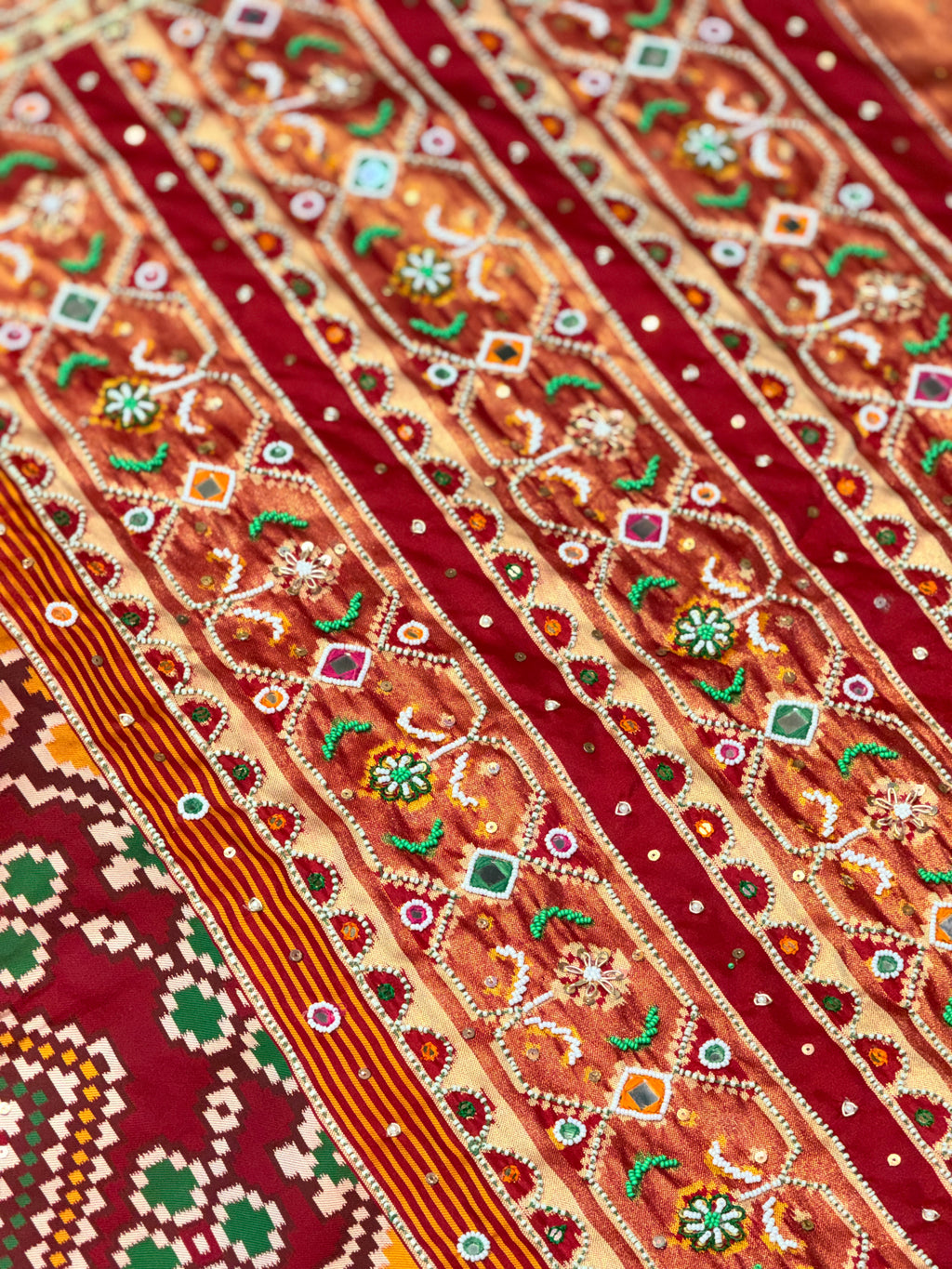Patola Saree With Handwork