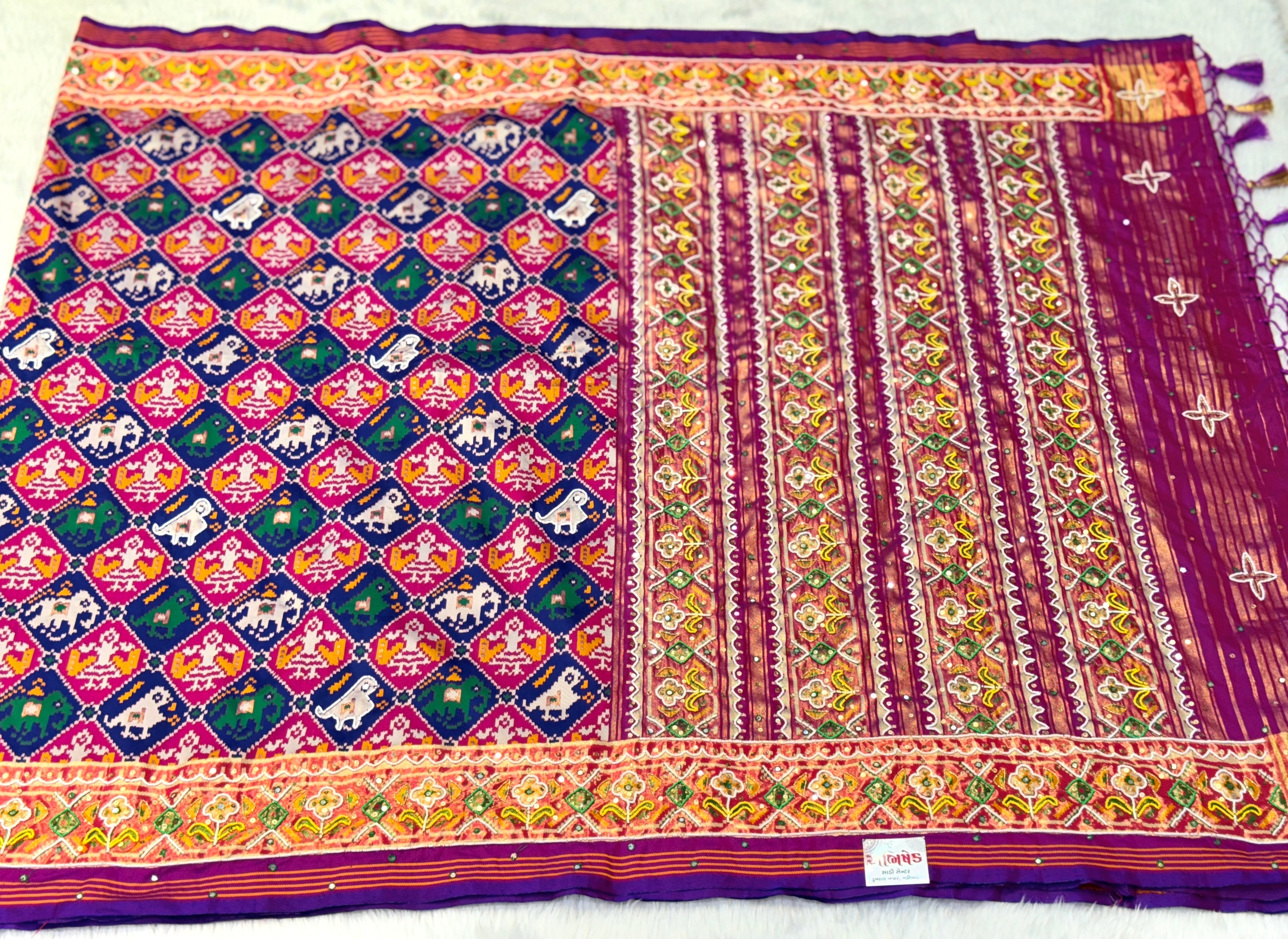 Patola Saree With Handwork